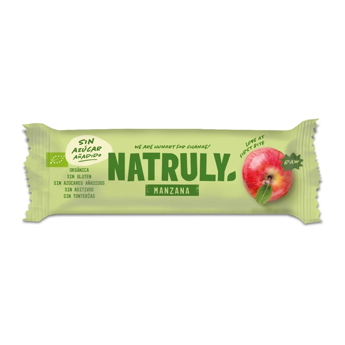Envase de Barrita Raw de Manzana BIO, Natruly