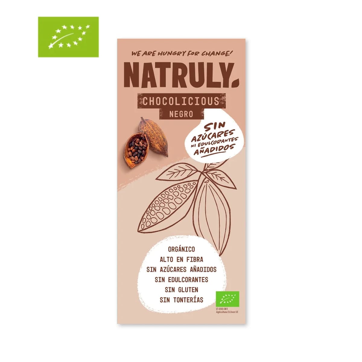 Envase de Chocolate Negro, Natruly