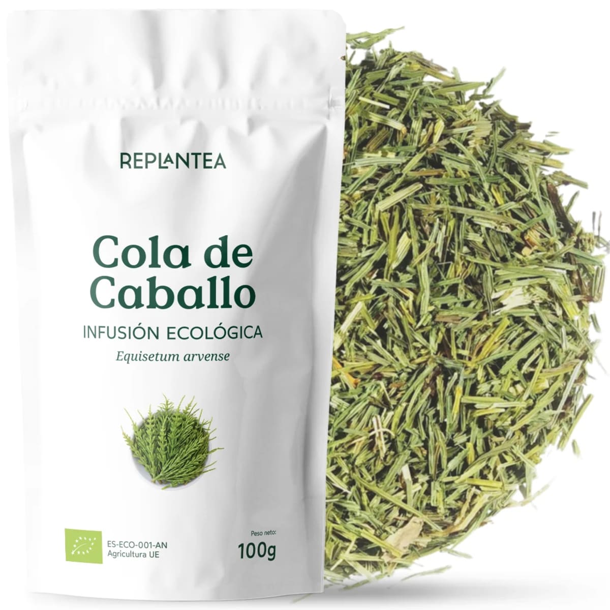 Envase de Cola de Caballo Ecológica, Replantea