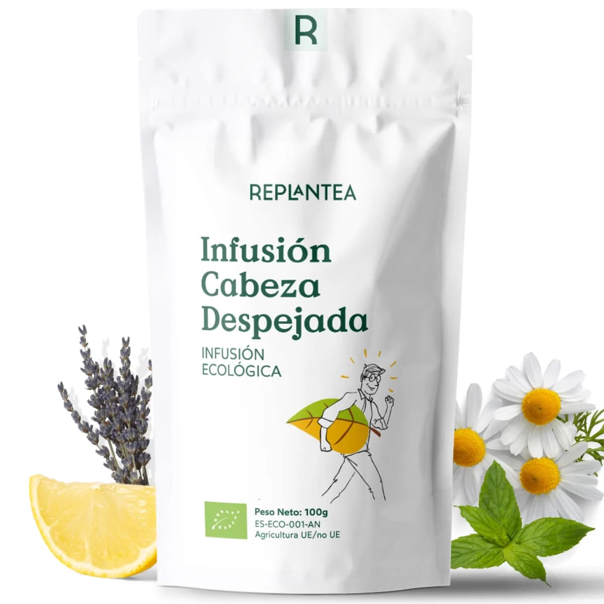 Envase de Infusión Cabeza Despejada, Replantea