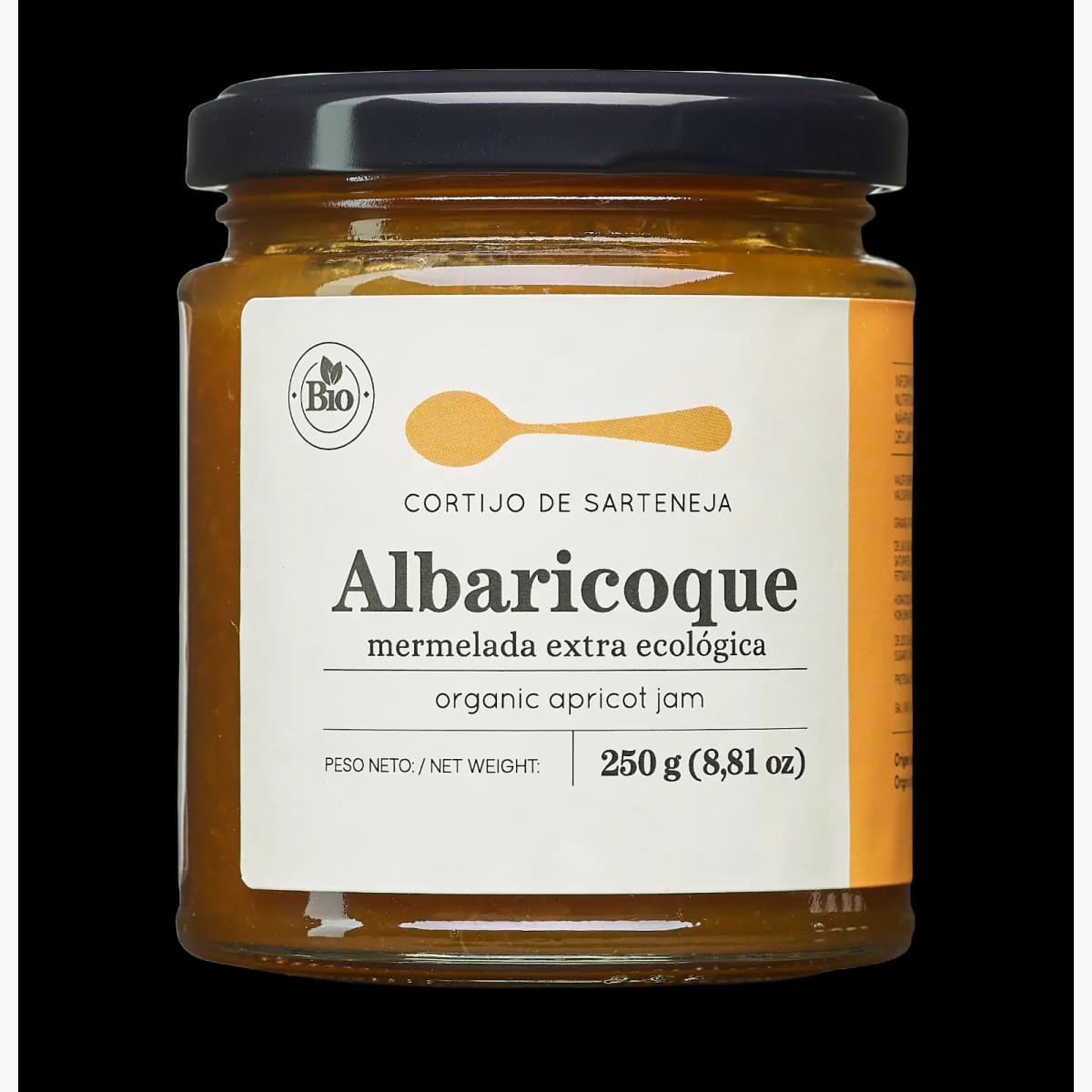 Envase de Mermelada de Albaricoque ECO, Cortijo de Sarteneja