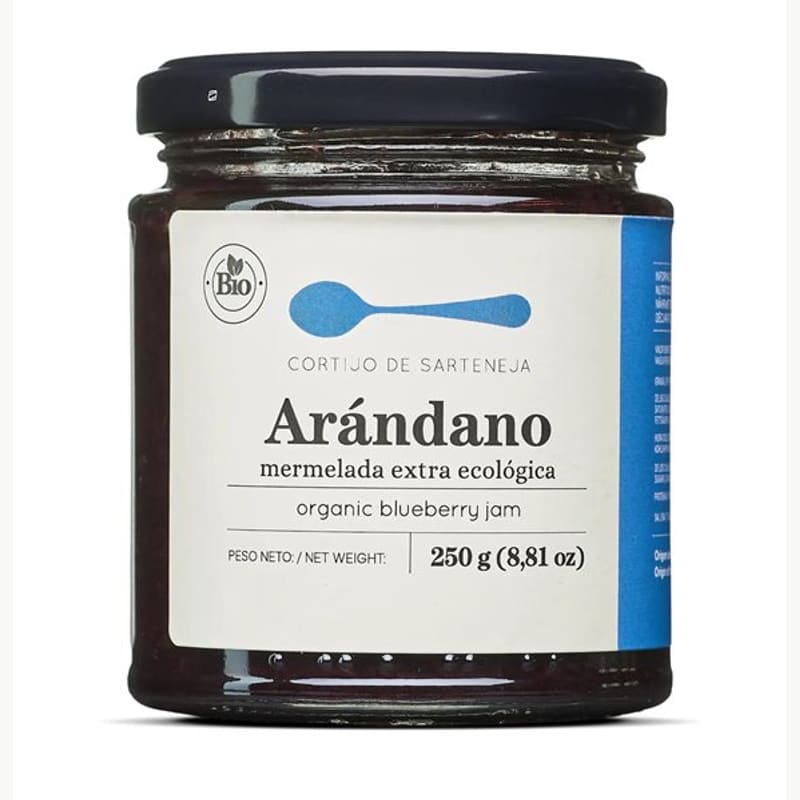 Envase de Mermelada de Arándanos, Cortijo de Sarteneja