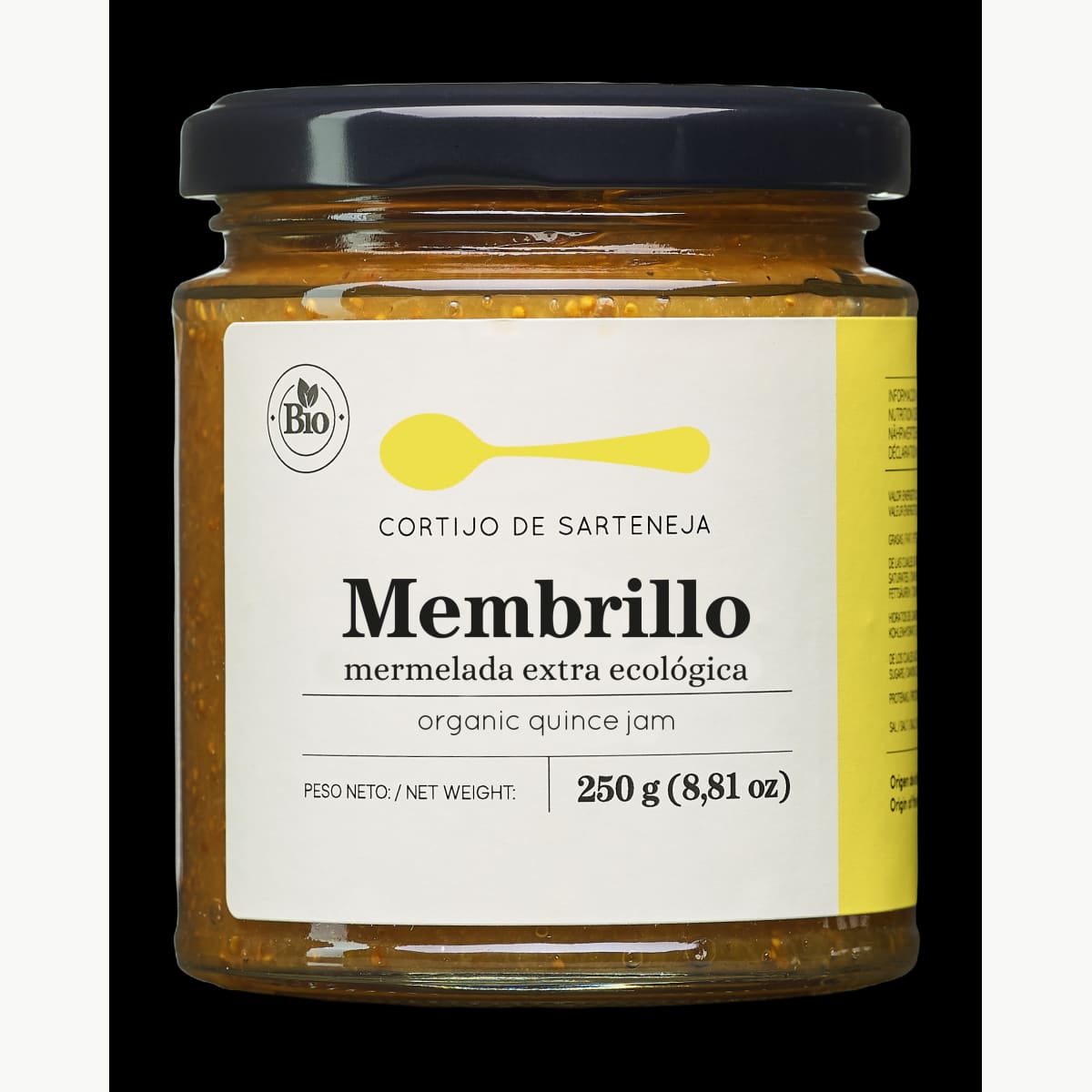 Envase de Mermelada de Membrillo ECO, Cortijo de Sarteneja