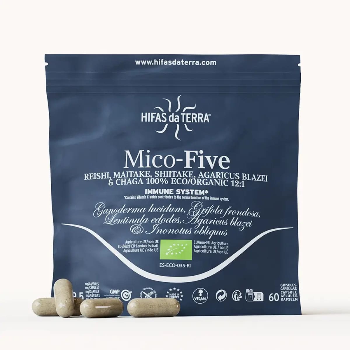 Envase de Mico-Five+vit C, Hifas da Terra