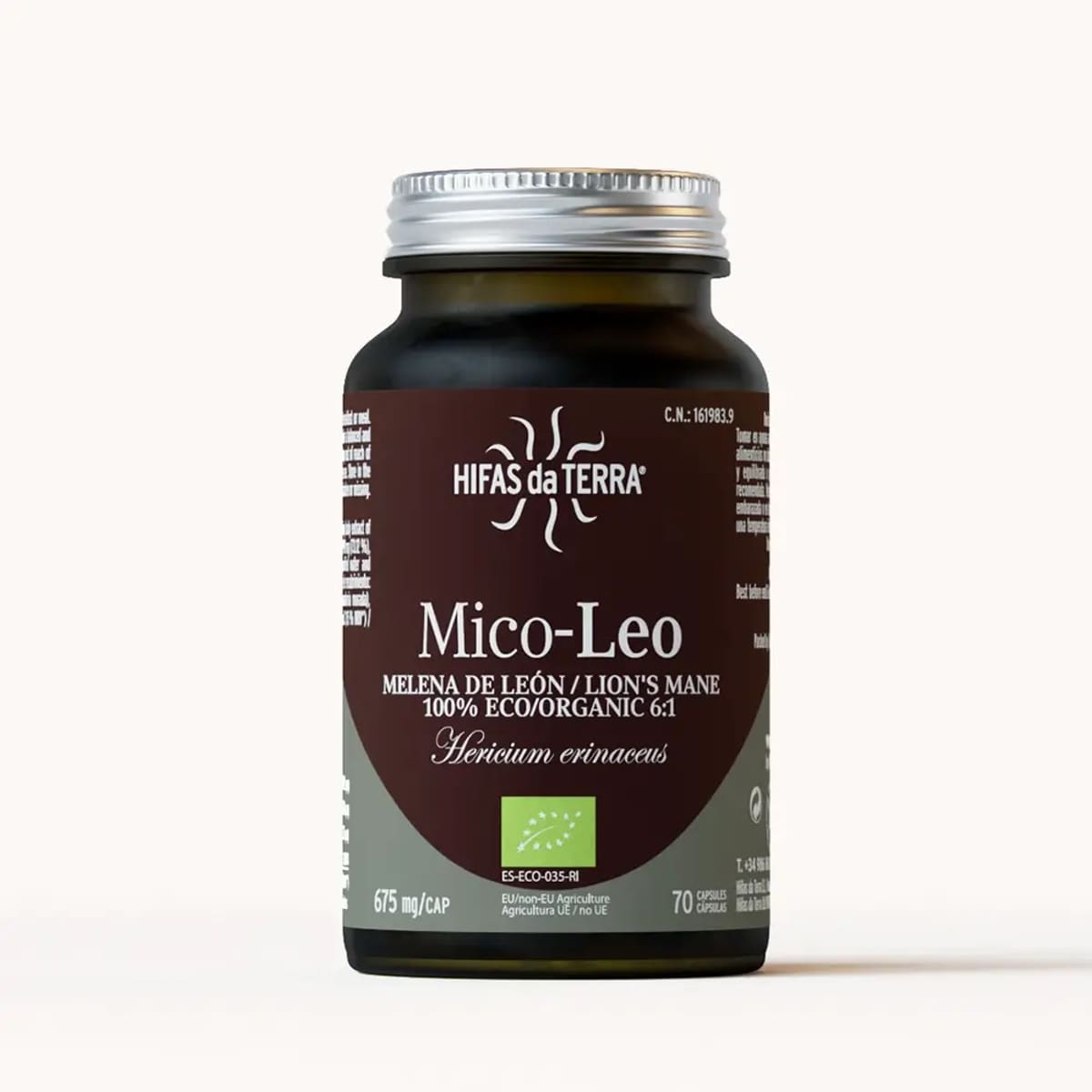 Envase de Mico-Leo+vit C, Hifas da Terra