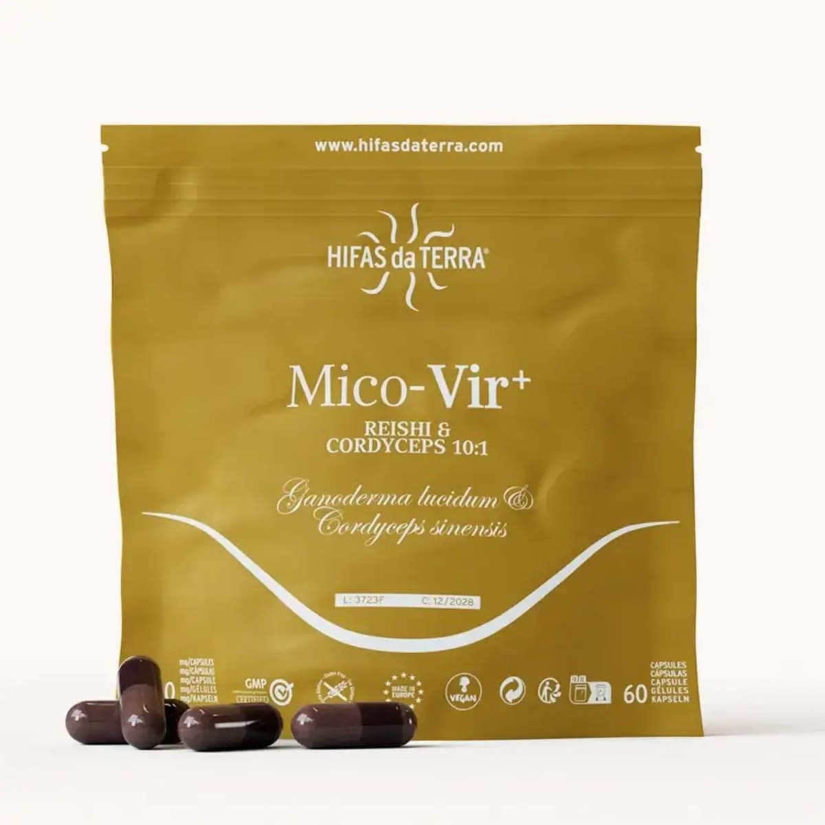 Envase de Mico-Vir+vitamina C, Hifas da Terra
