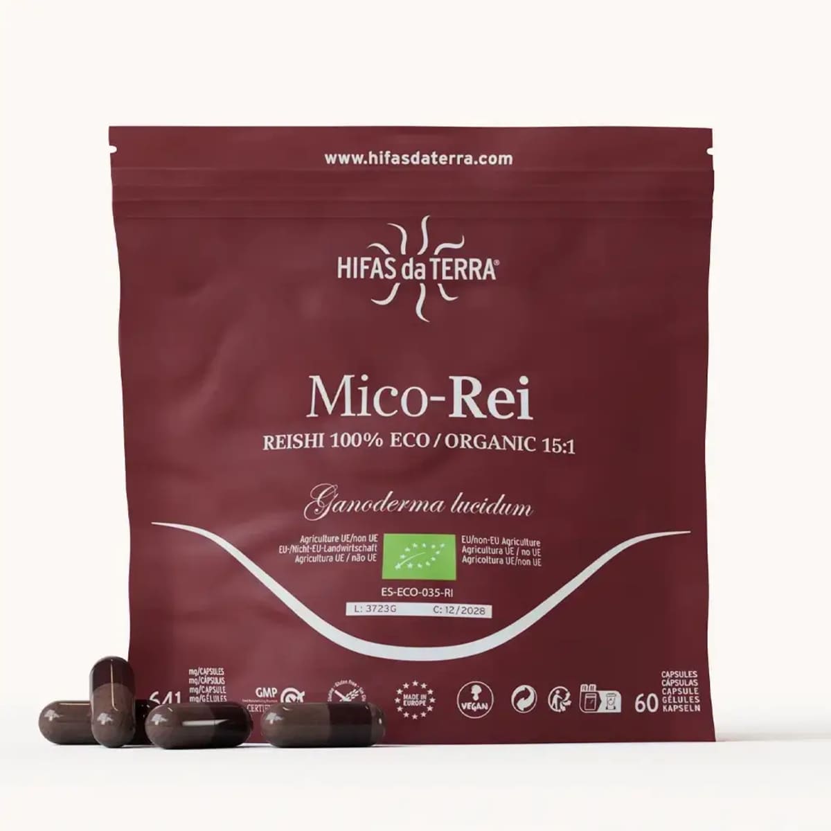 Envase de Refill Micorei 60 cápsulas, Hifas da Terra