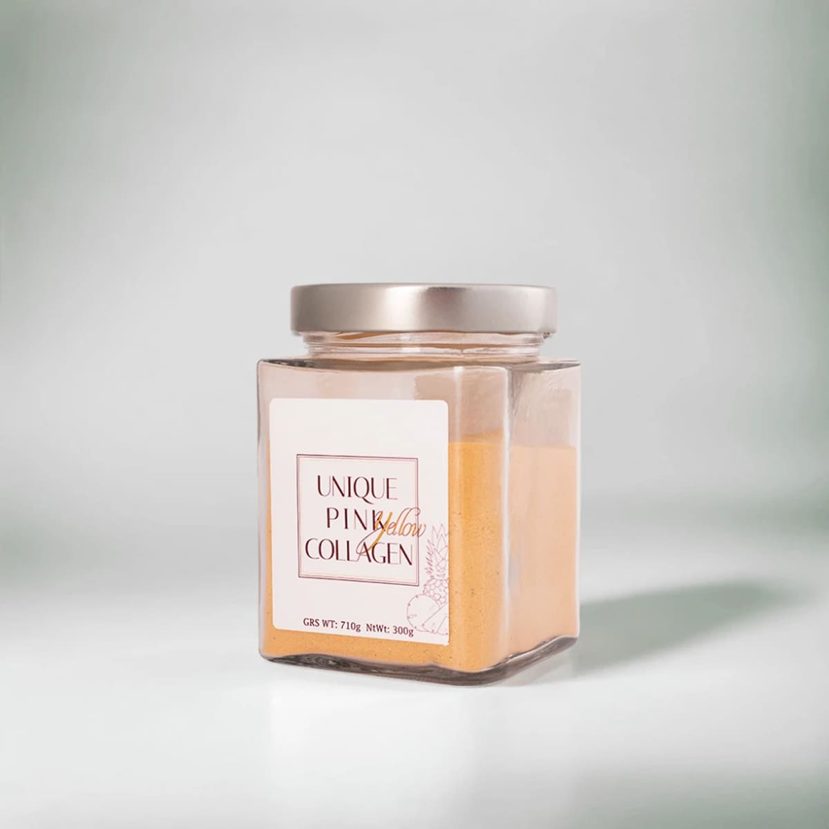 Envase de Unique Pink Yellow Collagen, Unique
